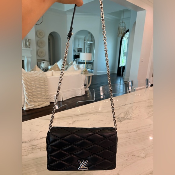 Louis Vuitton black lamb skin bag - Picture 10 of 10